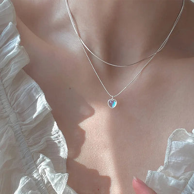 Moonstone Heart Necklace™