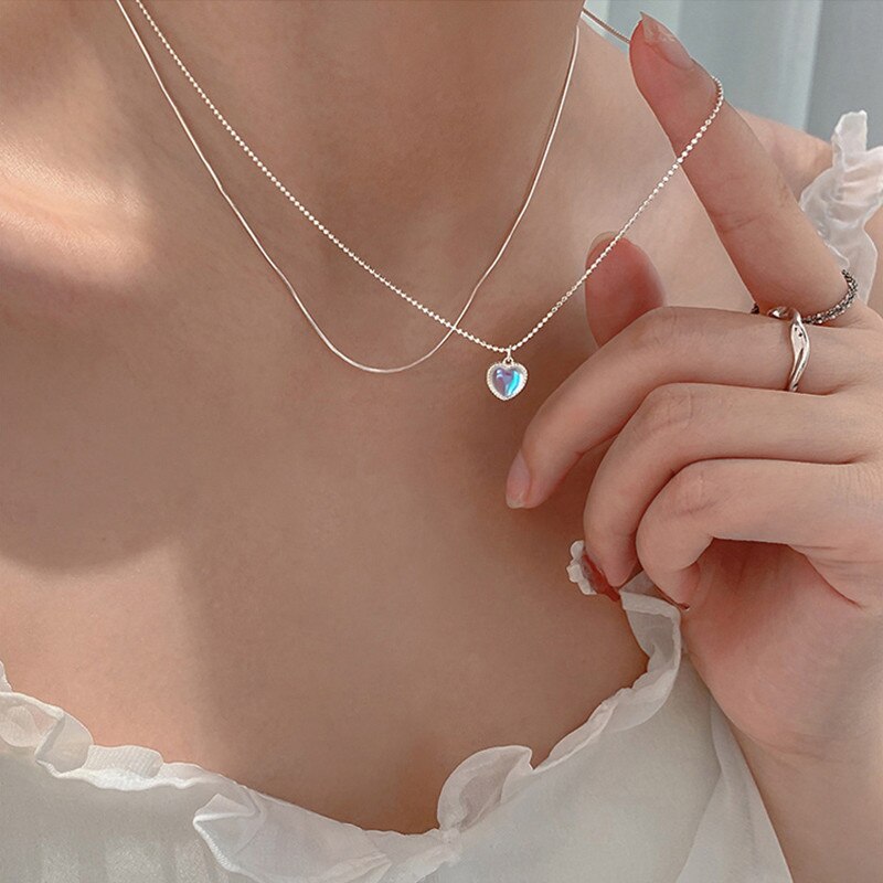 Moonstone Heart Necklace™
